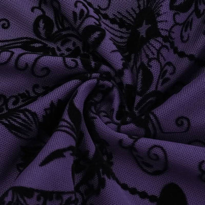 Mesh print slit cami maxi dress