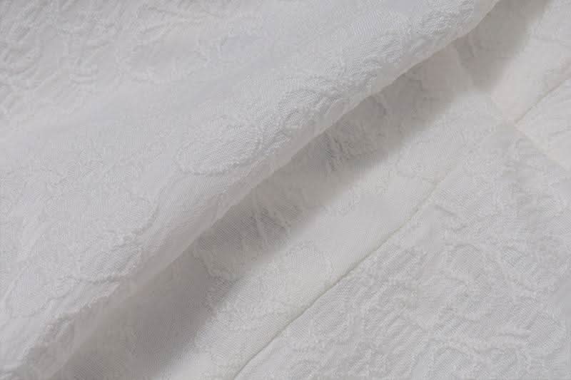 Beaded lace up self tie flower applique tube top