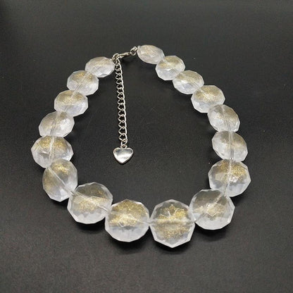 Beaded multicolor acrylic bracelet