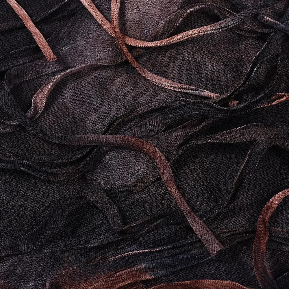 Halter tie dye high slit cross front maxi dress