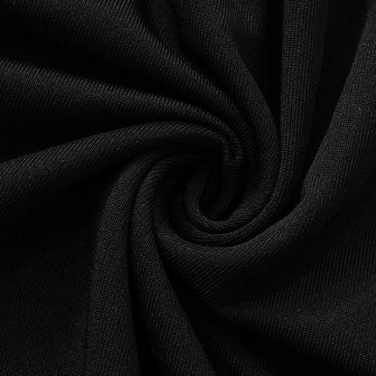 V neck long sleeve butterfly metal applique maxi dress