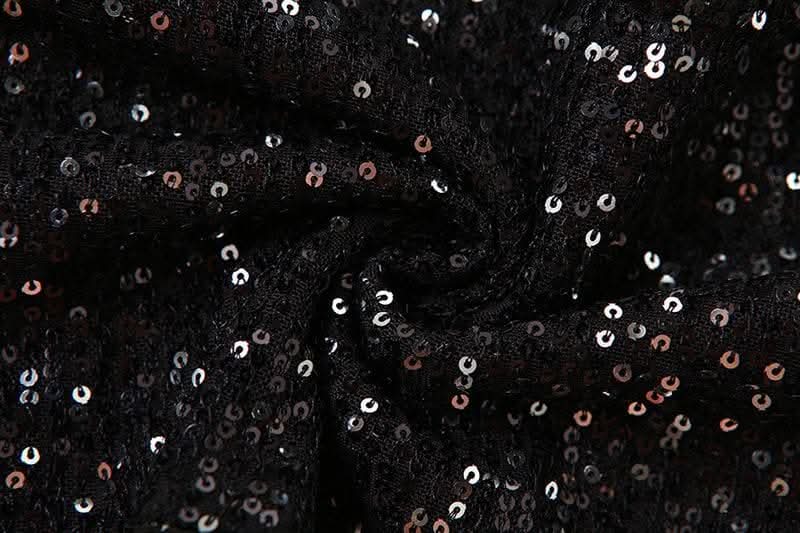 Glitter cowl neck hoodie gloves backless halter crop top-final-sale