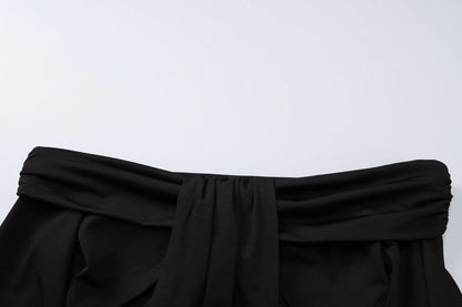 Off shoulder long sleeve hollow out cut out maxi dress