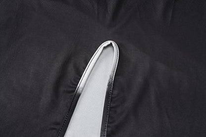 Square neck contrast print backless slit cami maxi dress-final-sale