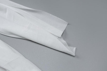 Backless ruched mesh self tie solid tube mini dress