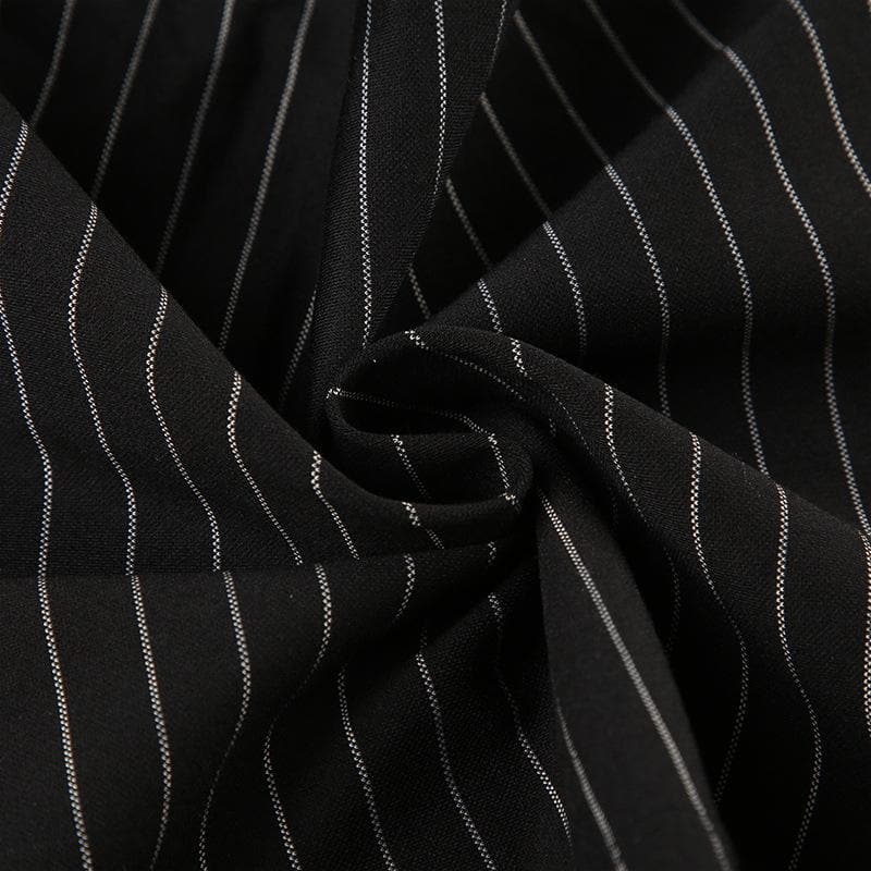 Bowknot lace hem striped v neck cami top