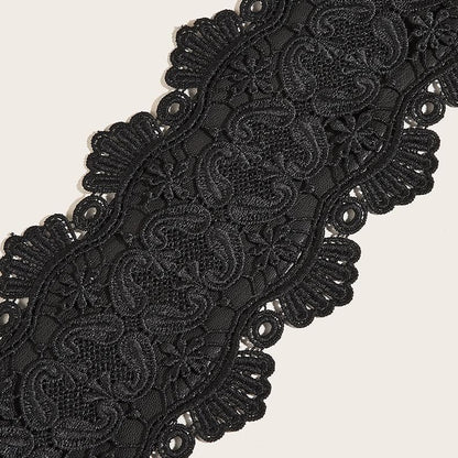 Lace solid adjustable corset