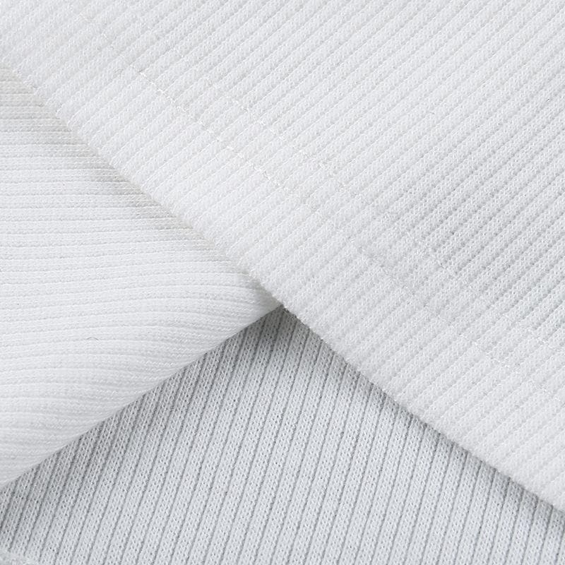 Bowknot pattern ribbed u neck contrast tank top