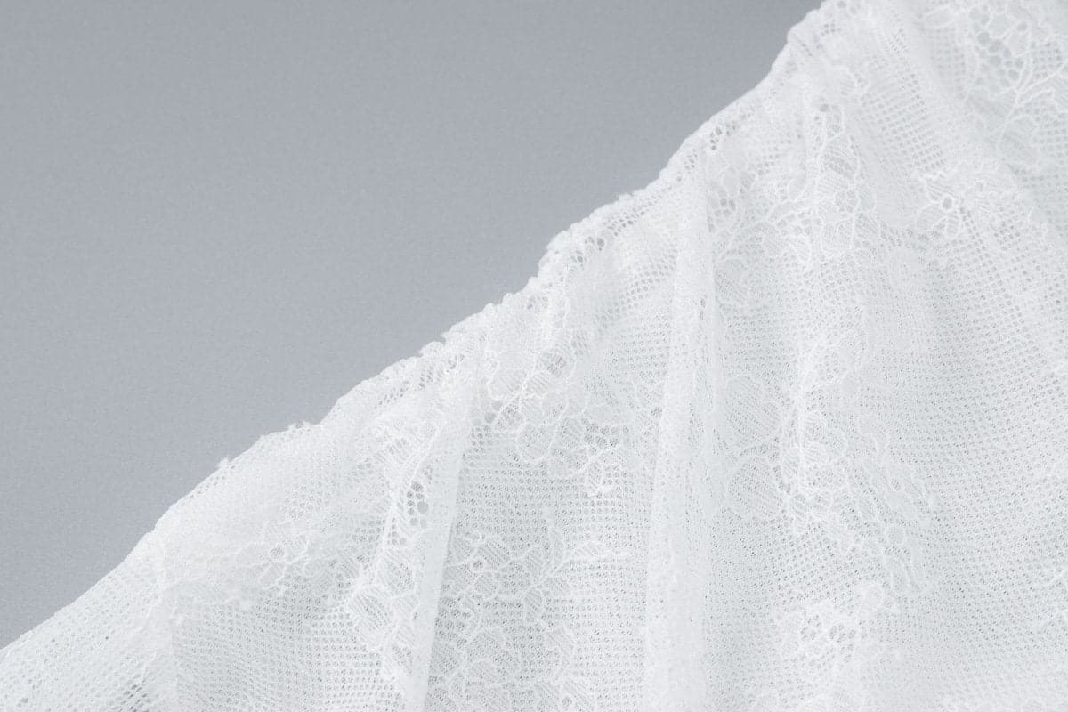 Lace ruched see through cami midi dress