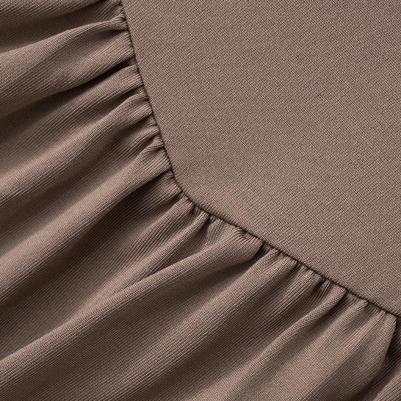 Ruched backless solid tube maxi dress