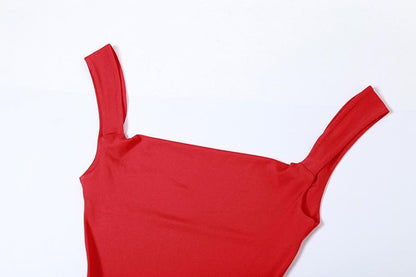 Cowl neck bowknot backless solid cami maxi dress