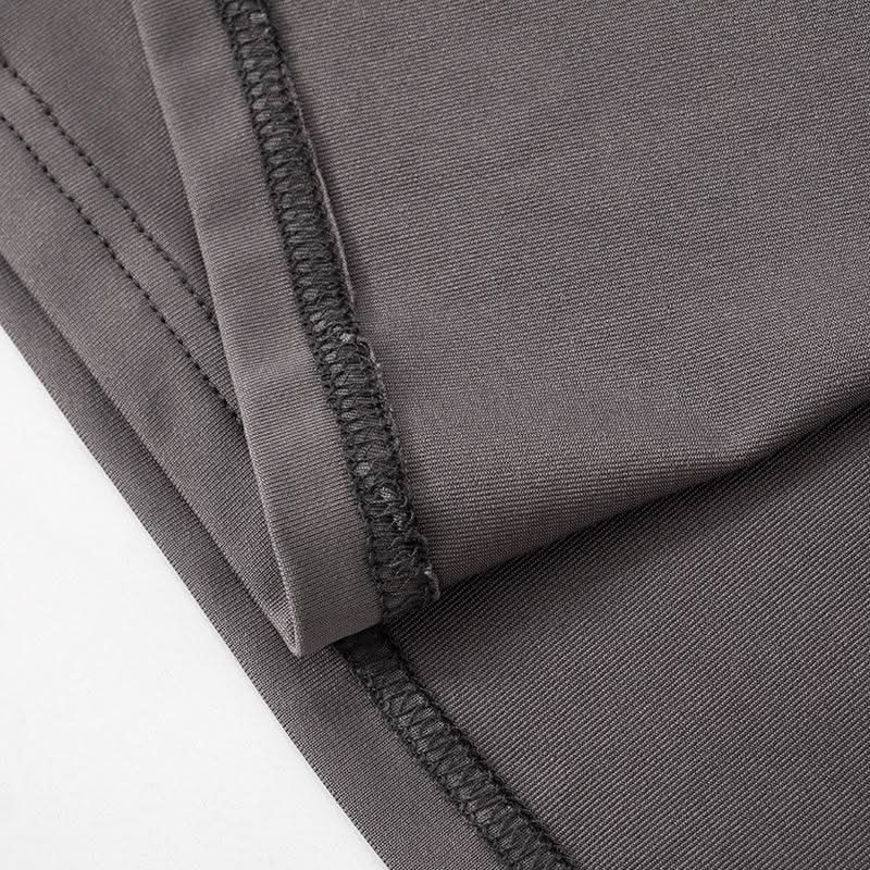 Off shoulder long sleeve slit ruched maxi dress