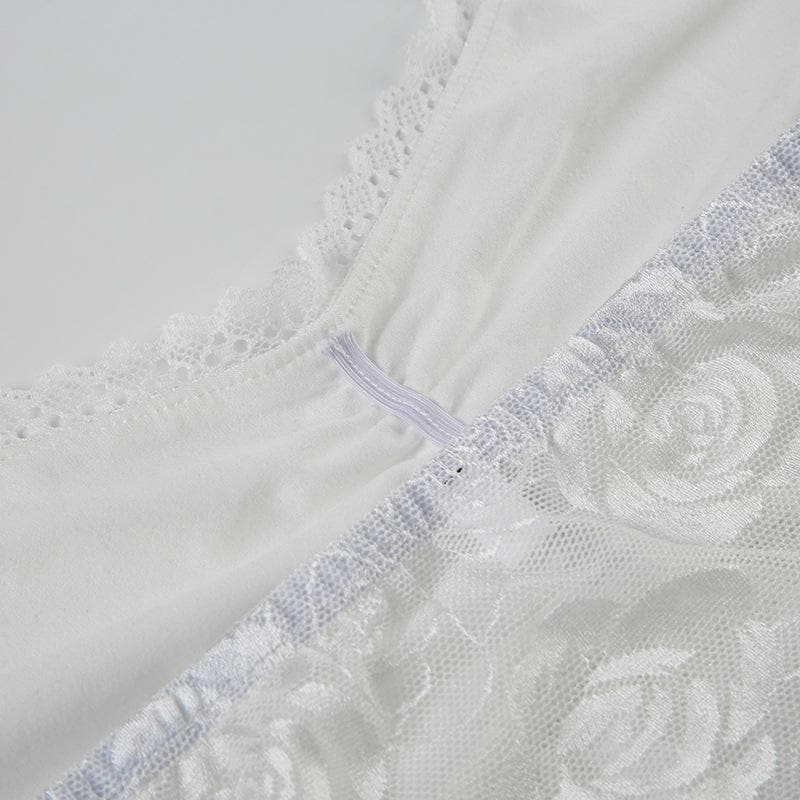 Halter lace ruched solid knotted top