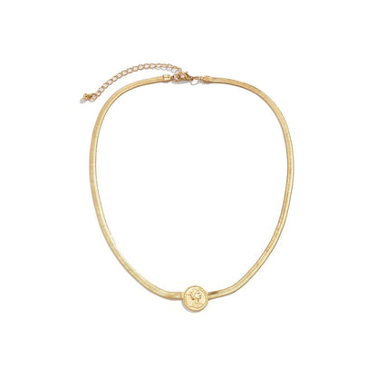 Pendant snake chain necklace