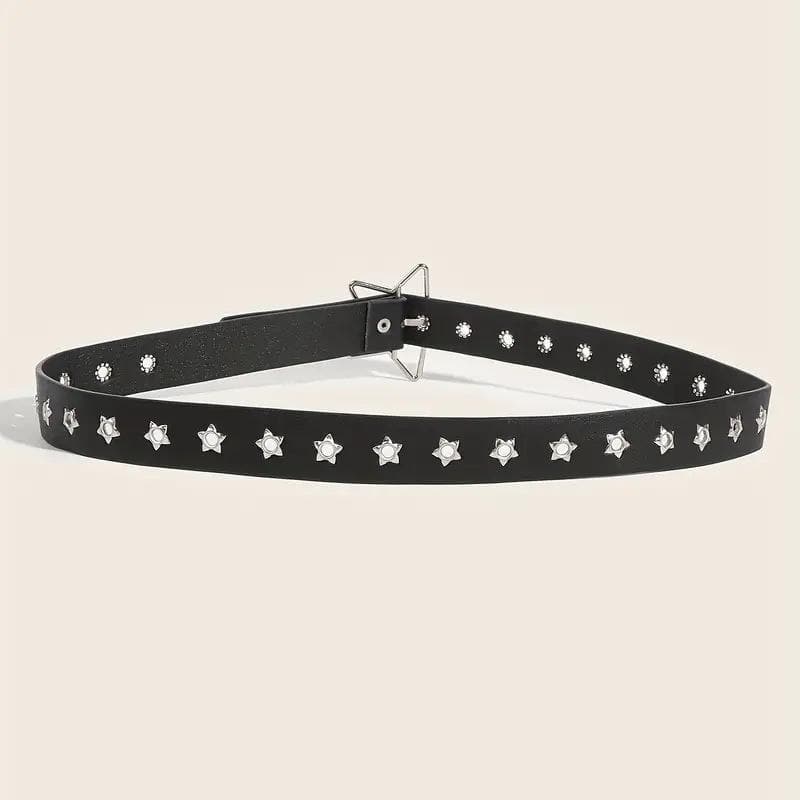 Star hollow out adjustable belt