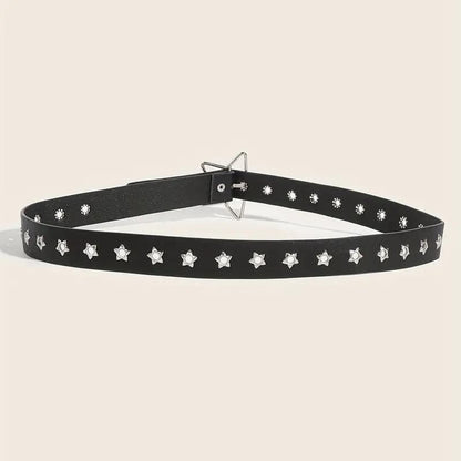 Star hollow out adjustable belt