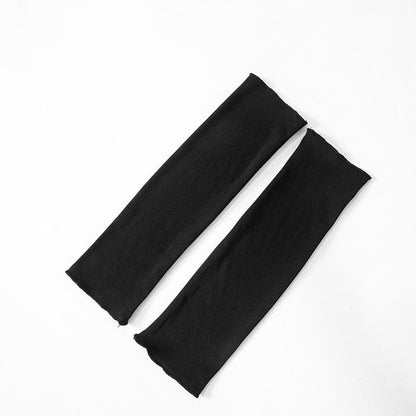 Short sleeve gloves hollow out bowknot crop cut out top