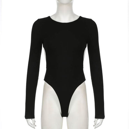 Long sleeve cross back beaded bodysuit