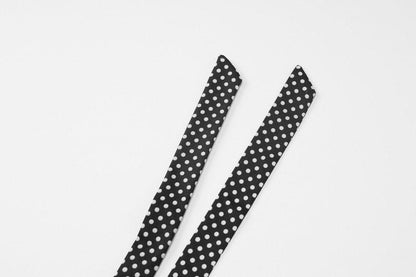 Halter polka dot print backless maxi dress-final-sale