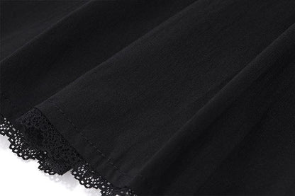 Cap sleeve square neck ruffle pleated solid zip-up mini dress