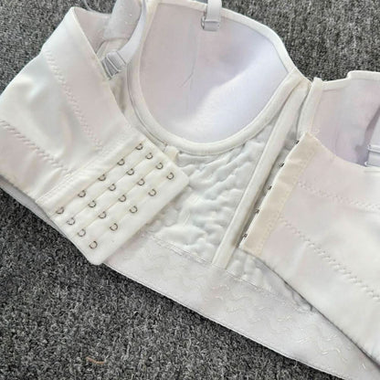 Beaded v neck button backless cami top