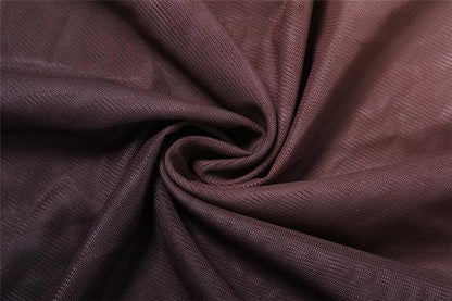 Ruched halter self tie cross front sheer mesh gradient maxi dress