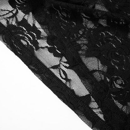 Lace ruched ruffle see through tube maxi dress