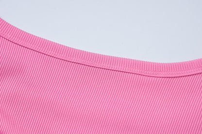 U neck ribbed solid cami maxi dress