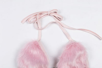 Furry Bra Top