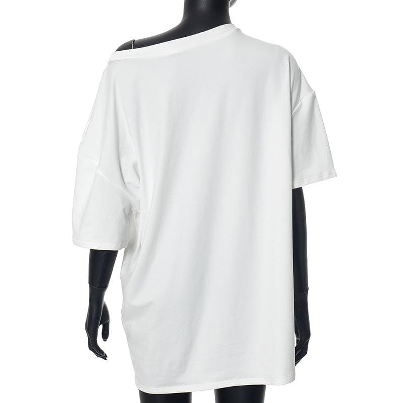 Short sleeve eyes print top