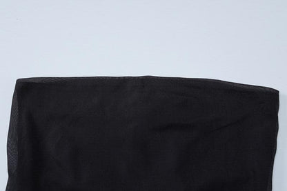 Flower print knotted backless tube maxi dress