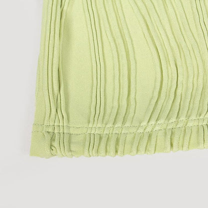Textured backless solid tube maxi skirt set