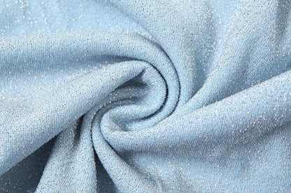 Halter glitter mesh ruched mini dress