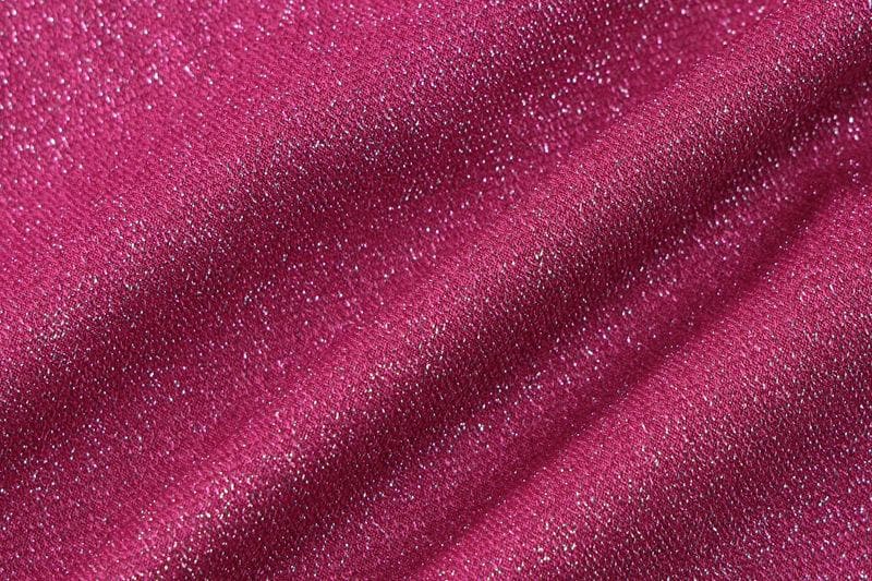Halter o ring high slit glitter backless solid mini dress