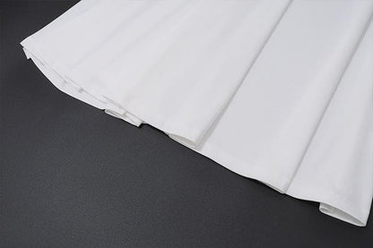 Short puff sleeve bowknot v neck maxi dress