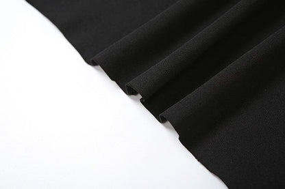 Hollow out long sleeve halter cross front self tie cut out maxi dress