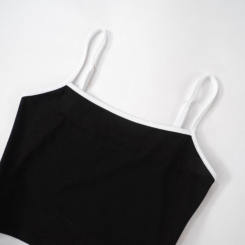 Drawstring ruched self tie cami crop top