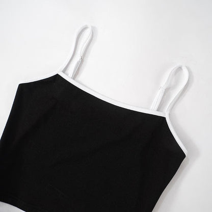 Drawstring ruched self tie cami crop top