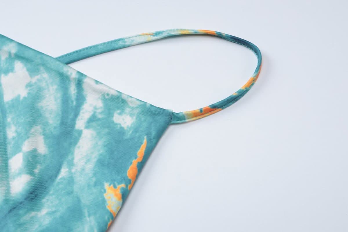 Tie dye cross front cami maxi dress-final-sale