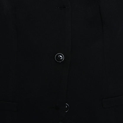 Pleated deep V neck button self tie solid mini skirt set