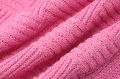 Hollow out knitted backless self tie solid textured tube cut out maxi dress-final-sale