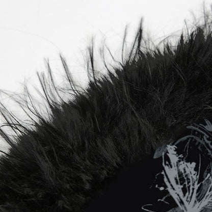 Butterfly print fluffy tube top