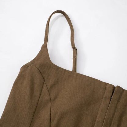 Square neck button cami top