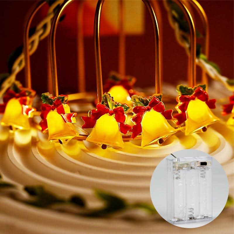 Bowknot bell decor string of lights