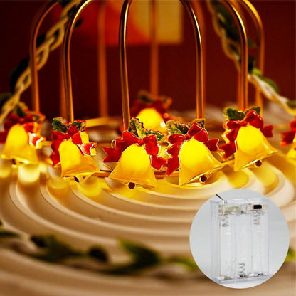 Bowknot bell decor string of lights
