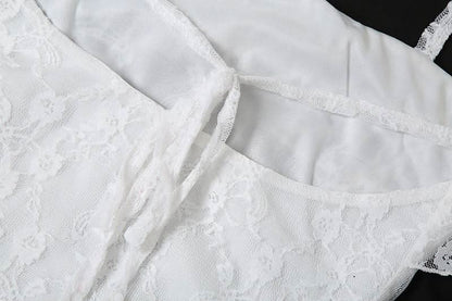 Square neck ruffle slit cami maxi dress