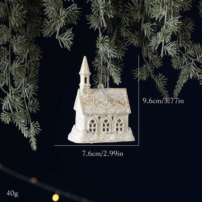 White bowknot christmas tree decor