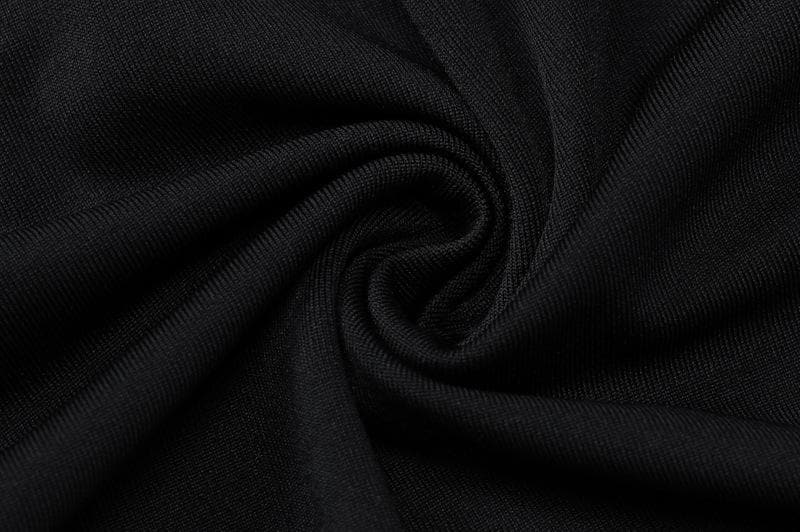 Mock Neck Long Sleeve Rhinestone Pinstripe Bodycon Midi Dress