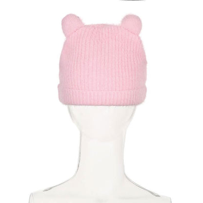 Fluffy beaded star applique hat