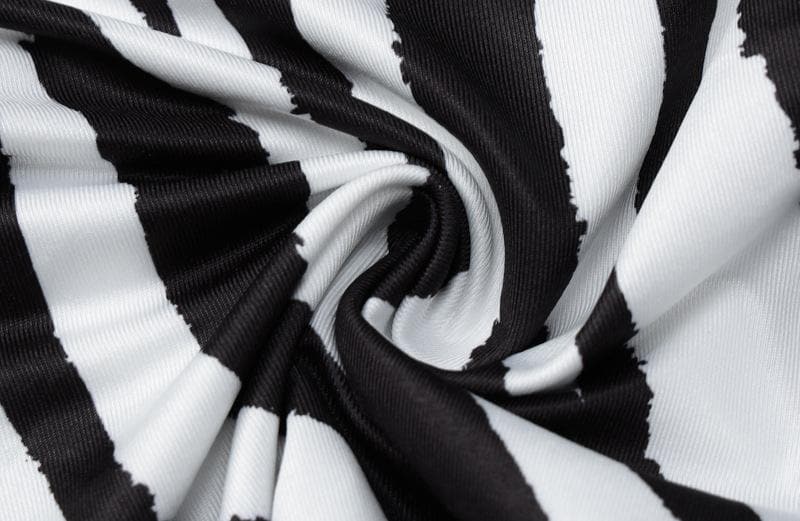 Zebra print off shoulder long sleeve contrast maxi dress